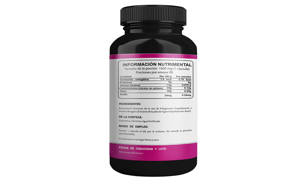 Resveratrol Alpha Labs 1000 mg por Cápsula | 90 Cápsulas