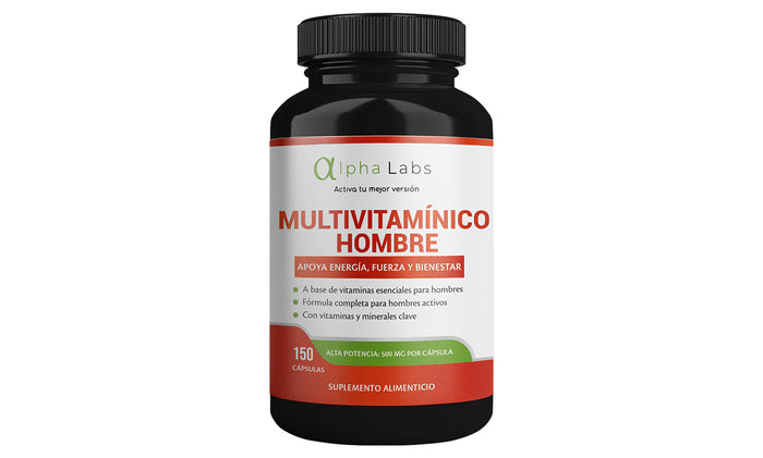 Multivitamínico Hombre Alpha Labs | 150 Cápsulas | Vitaminas y Minerales