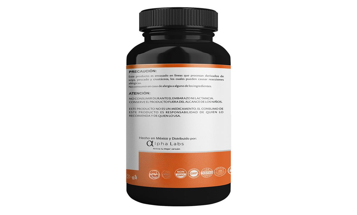 Omega 3 Alpha Labs Aceite de Salmón | 180 Cápsulas | DHA 300 mg + EPA 150 mg