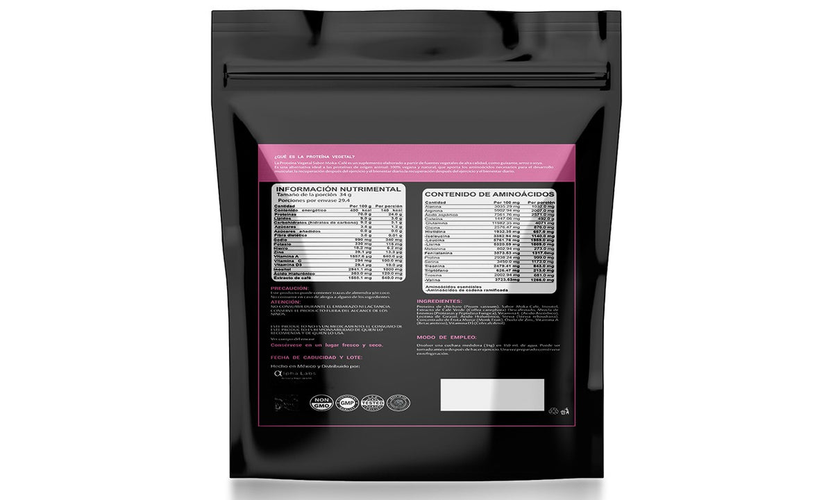 Proteína Mujer Alpha Labs Moka Café | 24 g Proteína | Inositol + AH | 1 kg